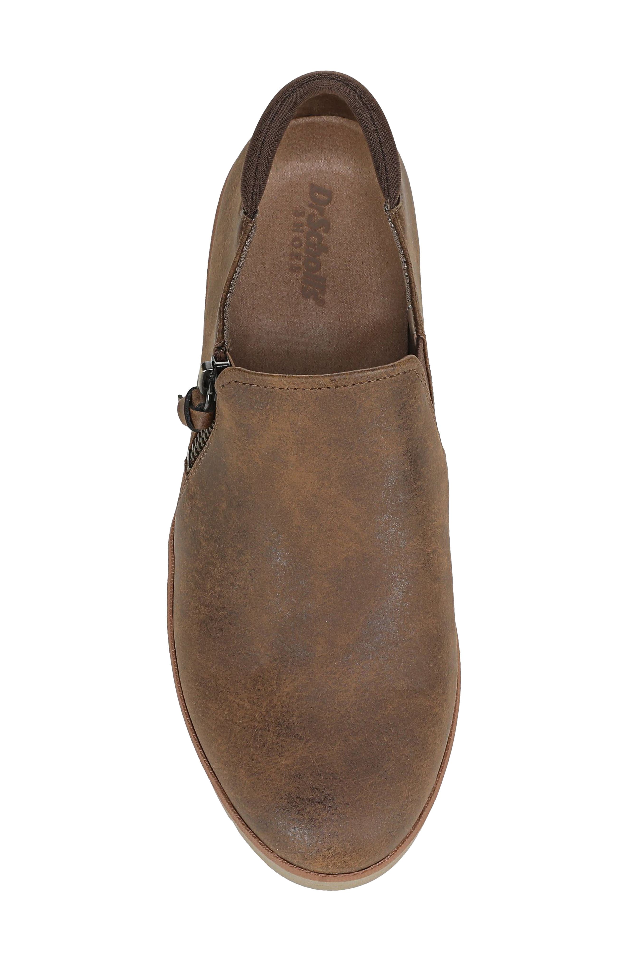 Nice Day Now Ankle Bootie, Alternate, color, MID BROWN FAUX LEATHER