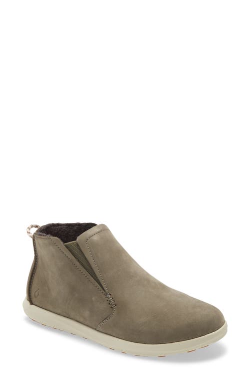OluKai Hawai'iloa Manu Hope Sneaker Boot in Dusty Olive/Cloud Leather 