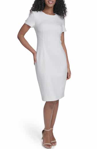 Calvin Klein Short Sleeve Sheath Dress