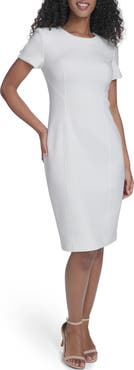 Calvin Klein Short Sleeve Sheath Dress