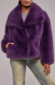 AZALEA WANG Regina Faux Fur Jacket