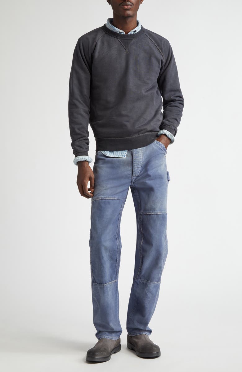 Double RL Newburgh Distressed Cotton Twill Carpenter Pants, Alternate, color, 