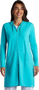 Coolibar Women's Cabana Long Zip-Up Hoodie, UPF 50+ Sun Protection