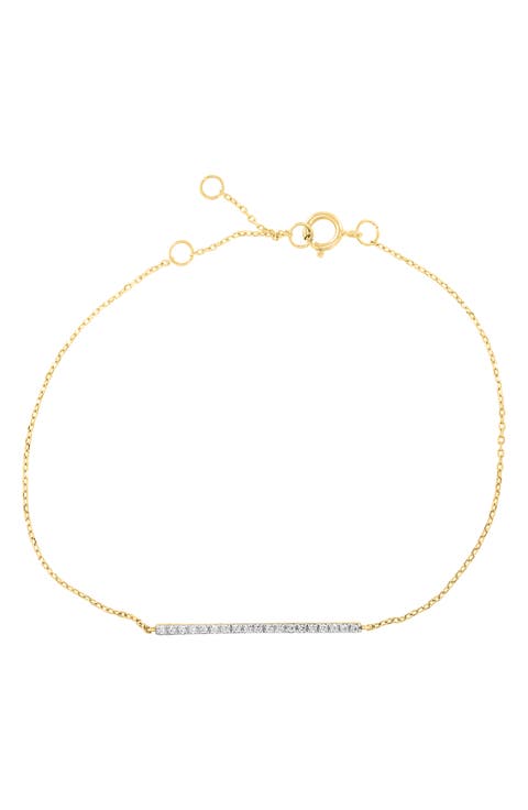 Diamond Bar Bracelet