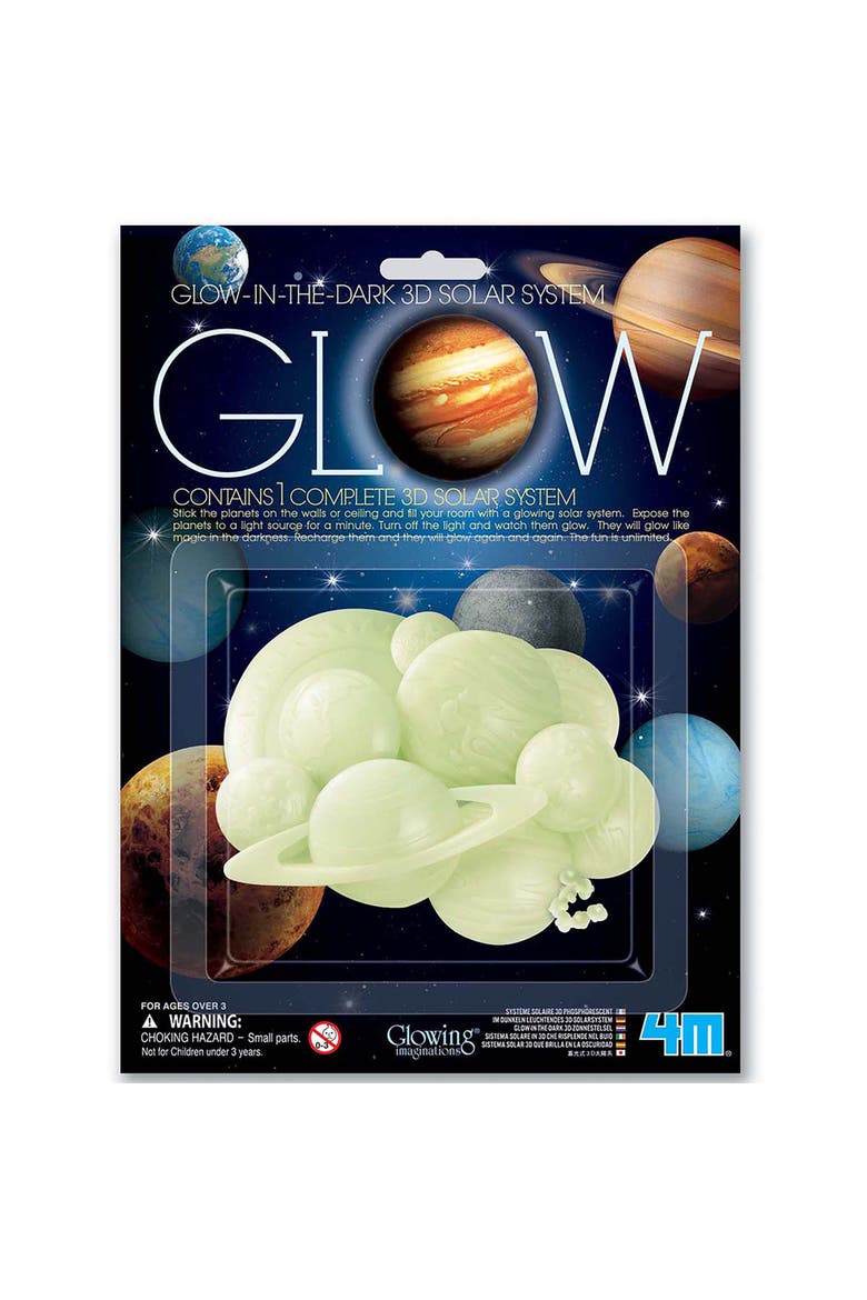 Glow 3D Solar System Glow in Dark Set, Ceiling Stick ons, Main, color, Multicolored