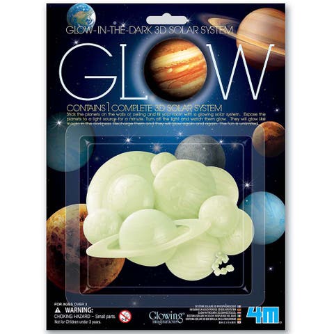 Glow 3D Solar System Glow in Dark Set, Ceiling Stick ons