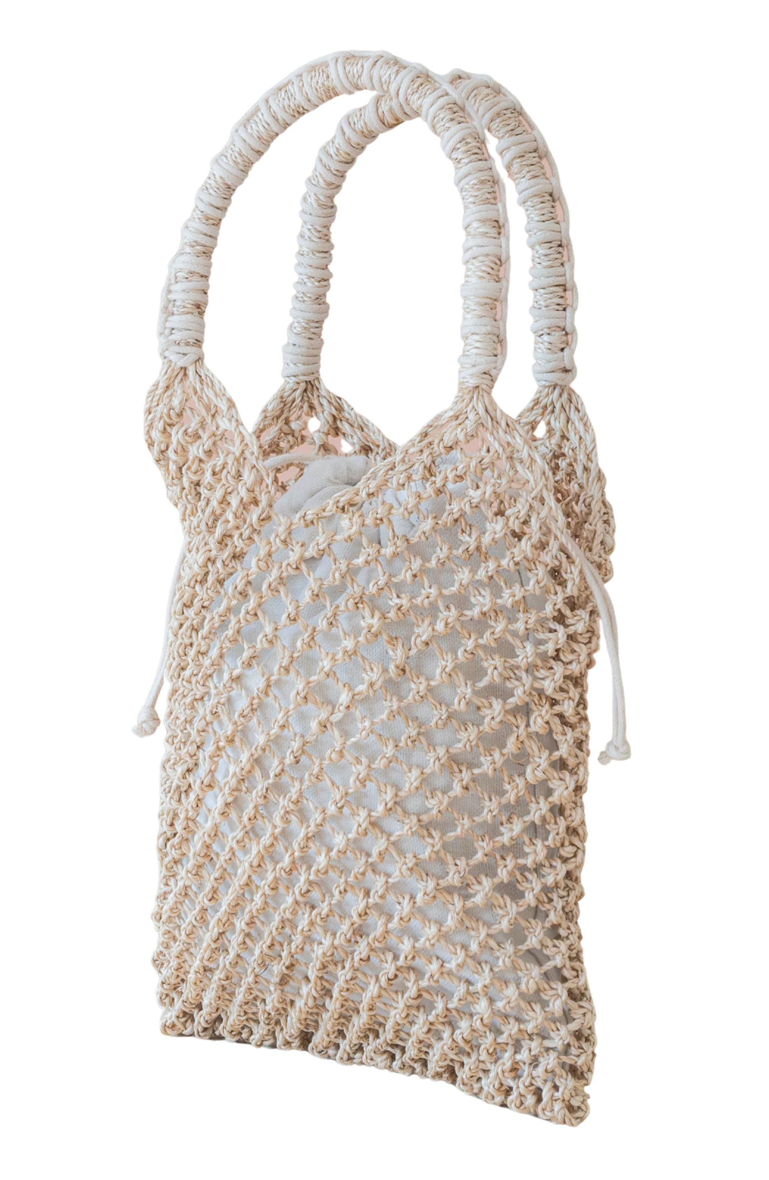 LIKHA Woven Abaca Net Bag, Alternate, color, 