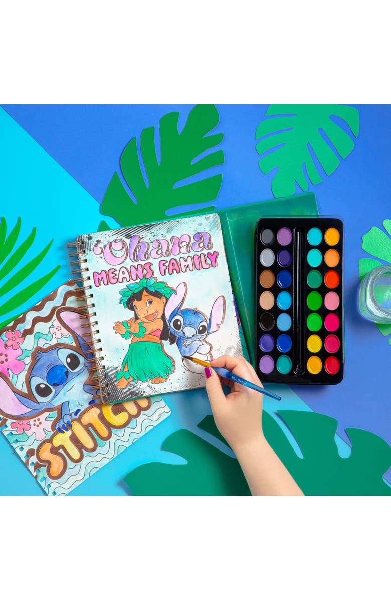 Fashion Angels Disney Stitch Watercolor Poster Set 30 Themed Pages, Alternate, color, 