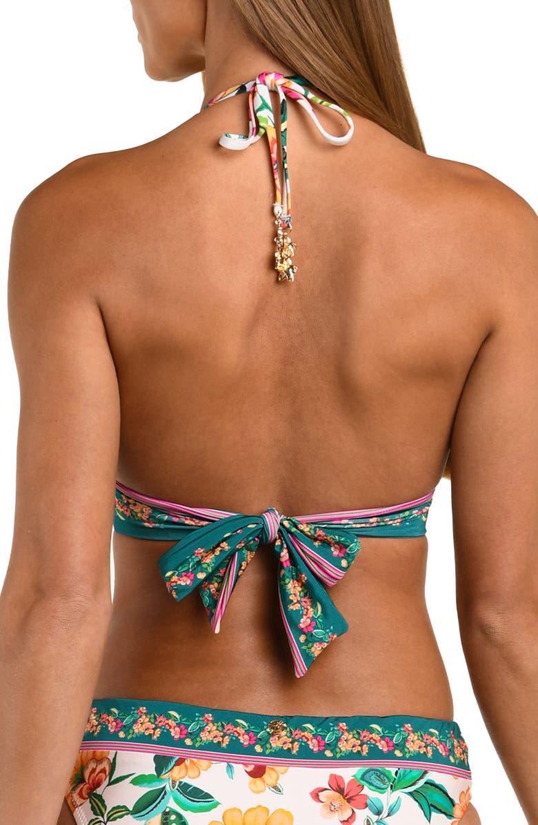 Sunshine 79 Zen Garden Banded Halter Bikini Top, Alternate, color, 