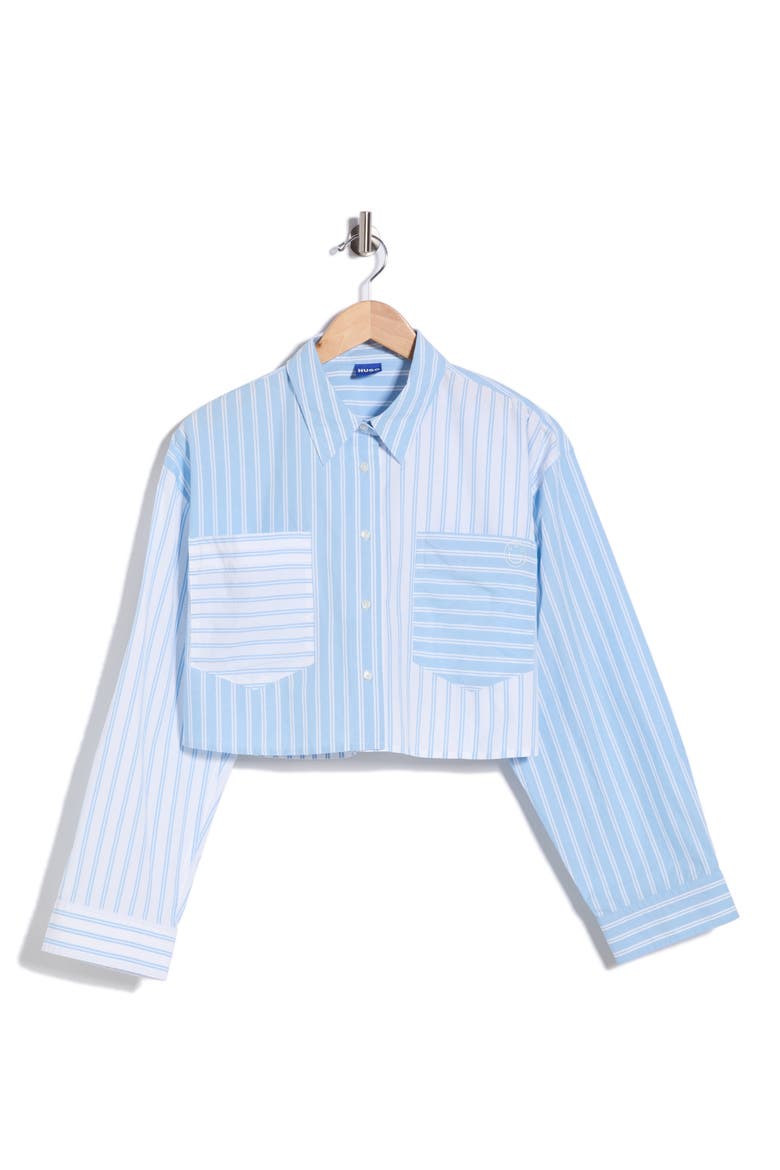 Erisa Cropped Shirt, Alternate, color, OPEN WHITE