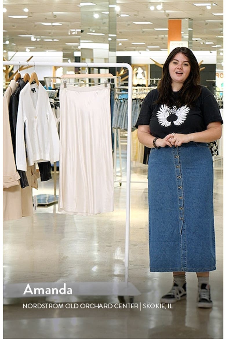 Berlin Satin Midi Skirt video
