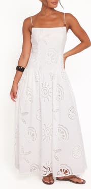 Petal & Pup Hollywell Openwork Embroidered Maxi Dress