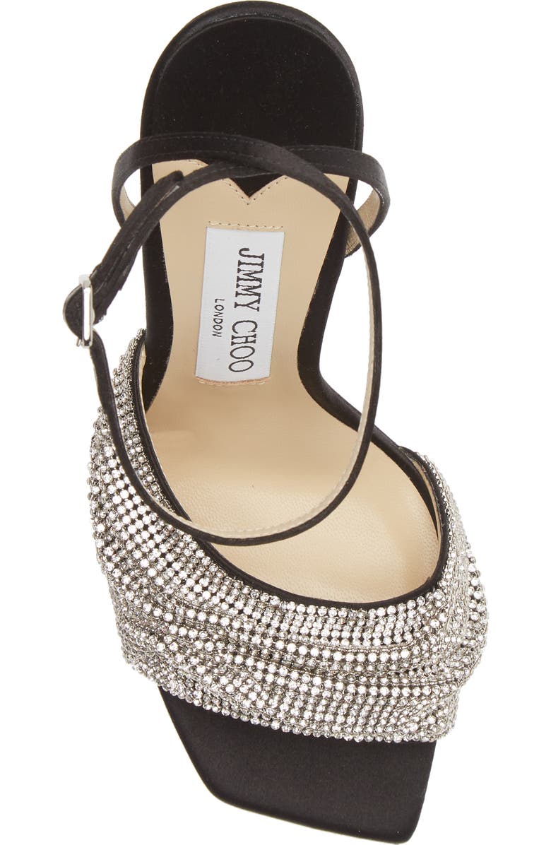 Jimmy Choo Naria Crystal Mesh Sandal, Alternate, color,