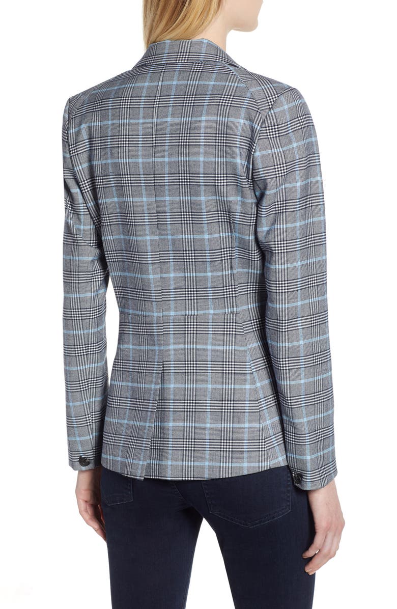 1.STATE Plaid One-Button Blazer, Alternate, color,