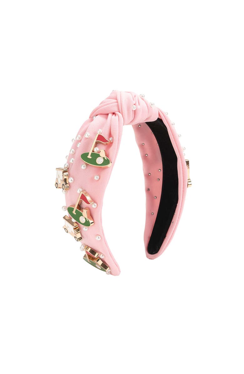 Sweet Wink Golf Gemstone Headband, Main, color, Blush Pink