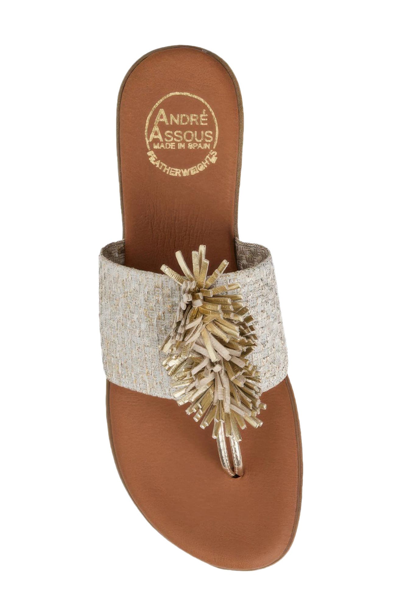 André Assous Novalee Woven Sandal, Alternate, color, Platino Multi