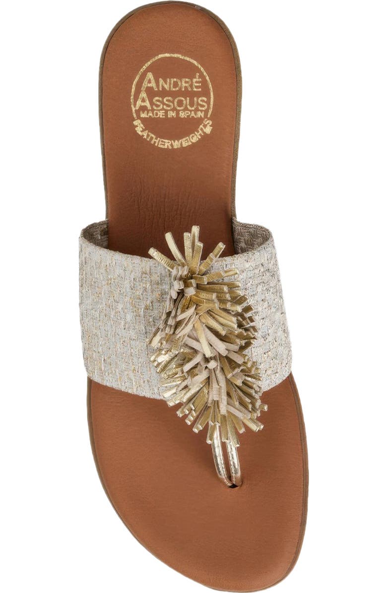 André Assous Novalee Woven Sandal, Alternate, color, Platino Multi