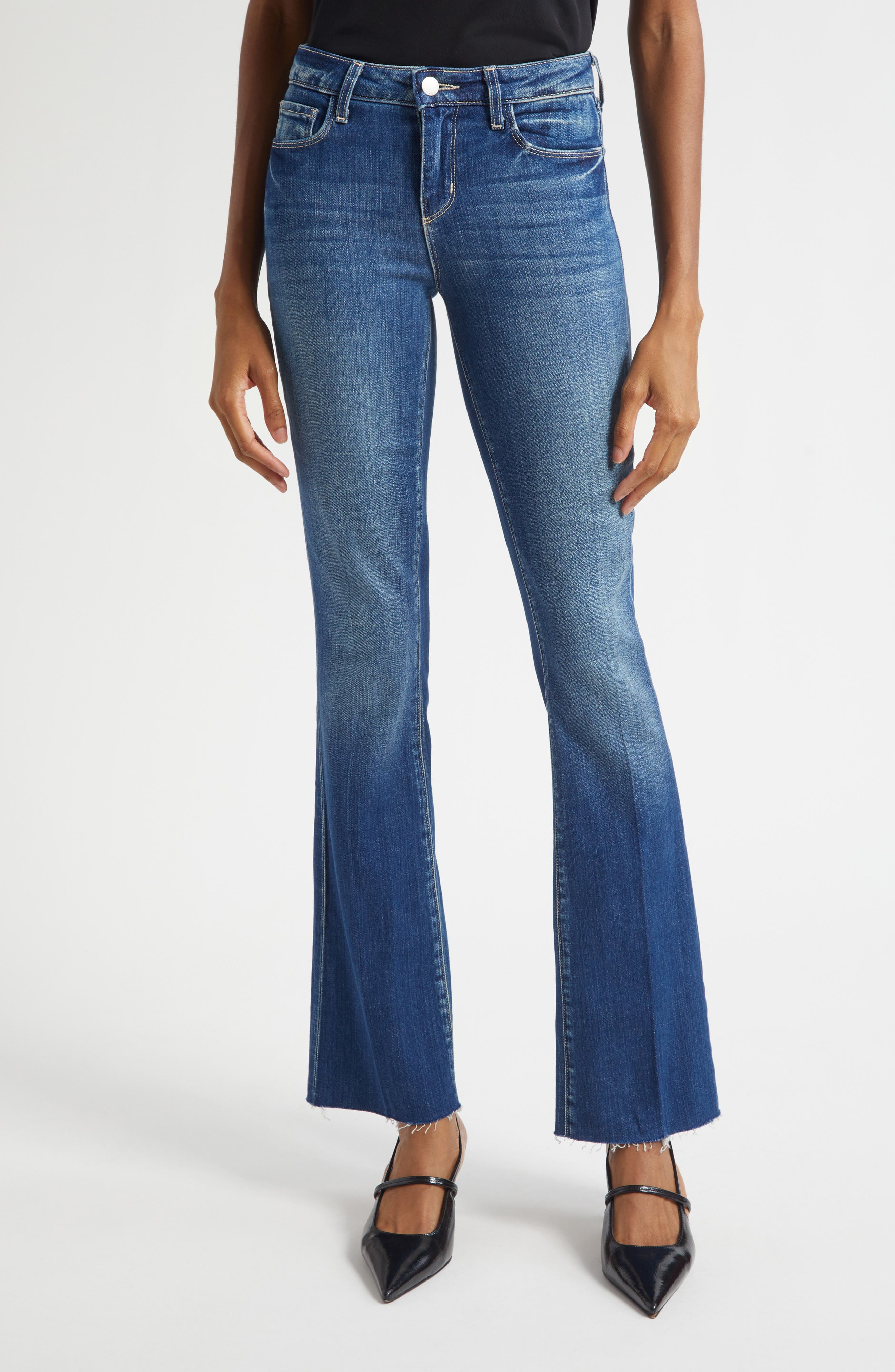 Sneeki Raw Hem Straight Leg Jeans