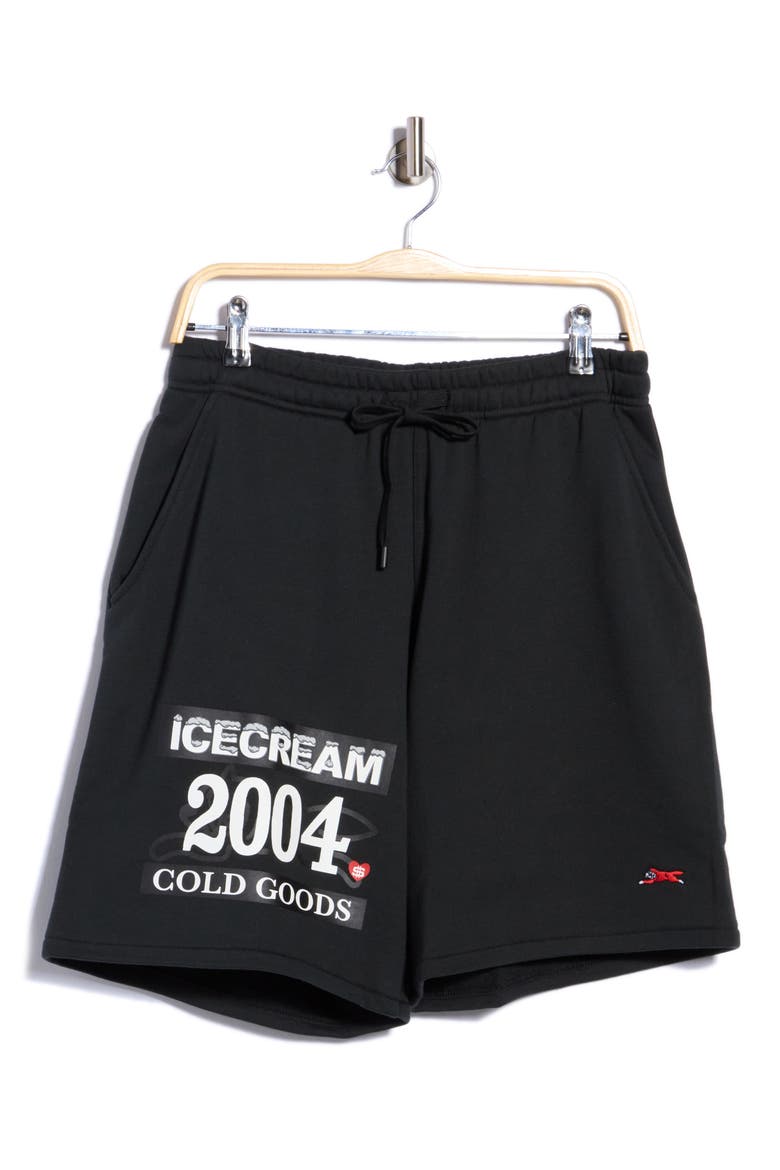 Cold Goods Sweat Shorts, Main, color, JET SET