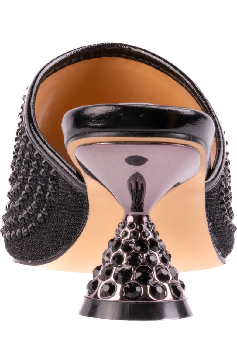 LADY COUTURE Rhinestone Slide Sandal, Alternate, color, Black