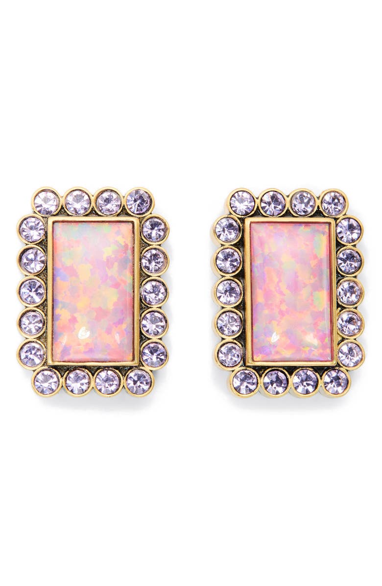 Kurt Geiger London Rectangular Stud Earrings, Main, color, 