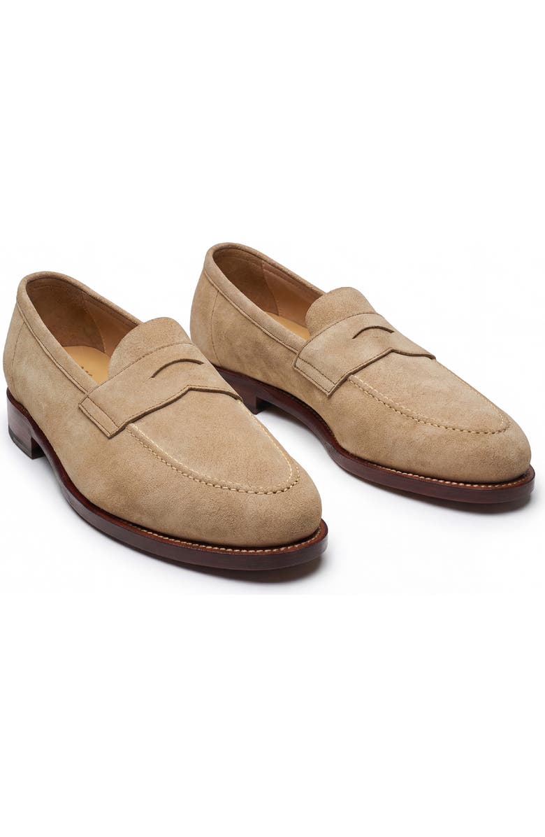 MORJAS The Penny Loafer, Alternate, color, Sand Suede