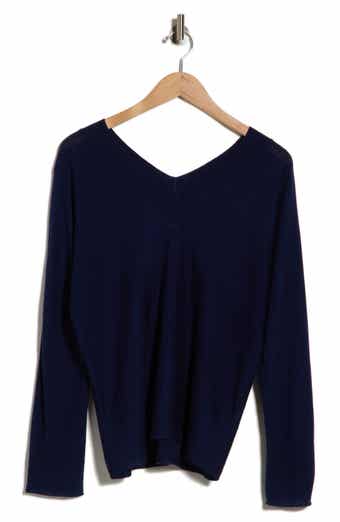 Double 'V' Wool, Silk & Cashmere Sweater