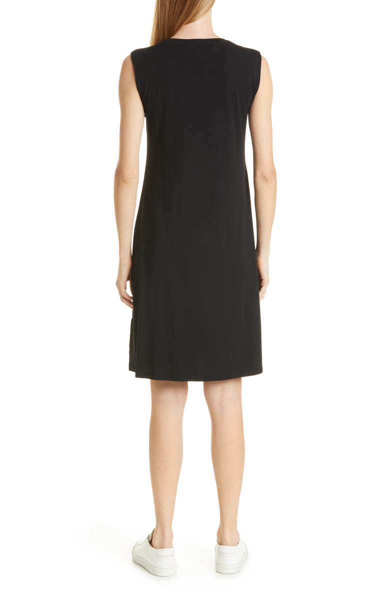 Eileen Fisher Sleeveless V-Neck Dress, Alternate, color, 