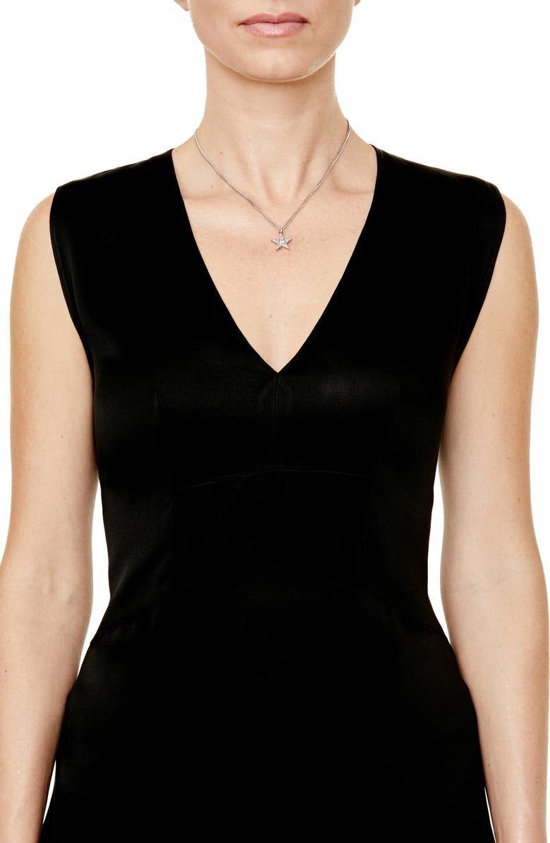 Sheryl Lowe Bezel Diamond Star Pendant Necklace, Alternate, color, 