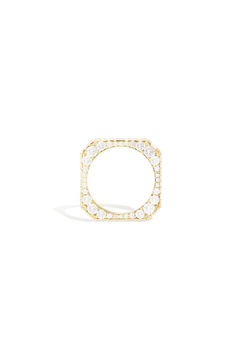 Spark Side Stone Etched Stacking Band Ring, Main, color, Diamond-Gold