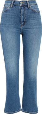 リダン 23 Re/Done 70s Bootcut Light Worn7 RE/DONE 70s high-rise bootcut jeans | THE OUTNET