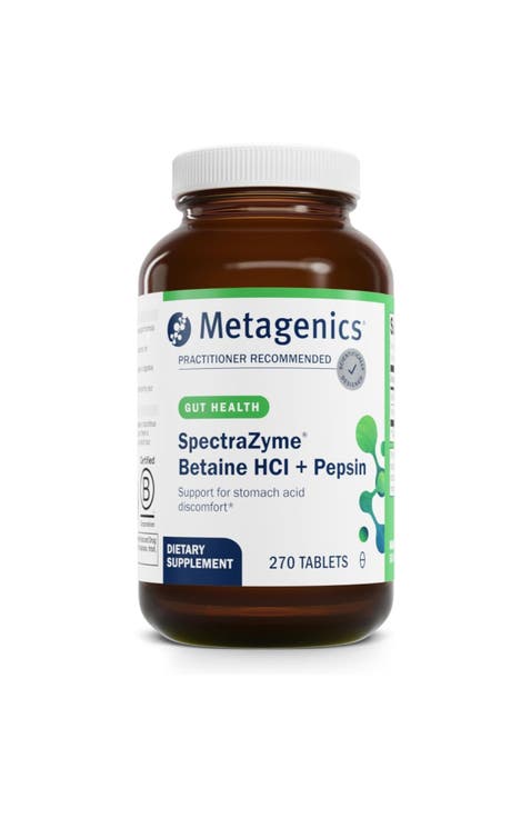 SpectraZyme Betaine HCl Digestive Support Capsules 270 Capsules