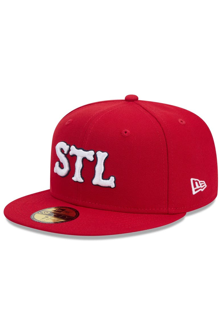 Men's New Era Red St. Louis Cardinals 2024 City Connect 59FIFTY Fitted Hat, Main, color, Red