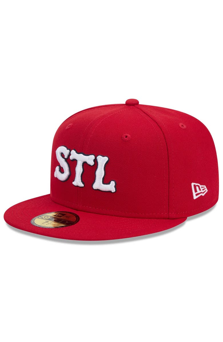 New Era Men's New Era Red St. Louis Cardinals 2024 City Connect 59FIFTY Fitted Hat, Main, color, Red