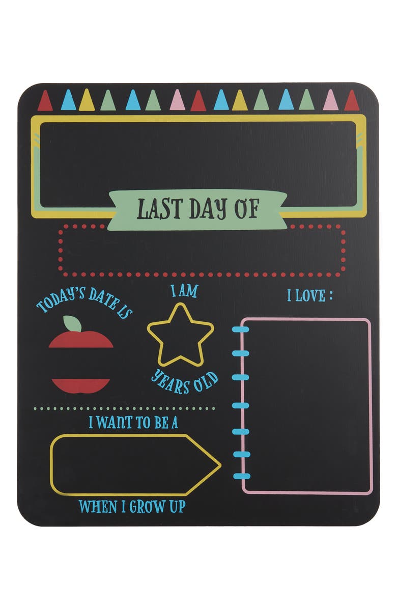Pearhead First Day Of School Chalkboard, Alternate, color, 