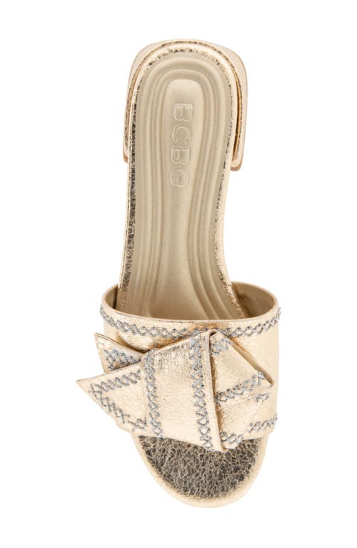 Bcbg Amora Slide Sandal In Platino