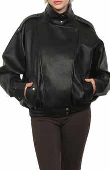 Textured Faux Leather Jacket