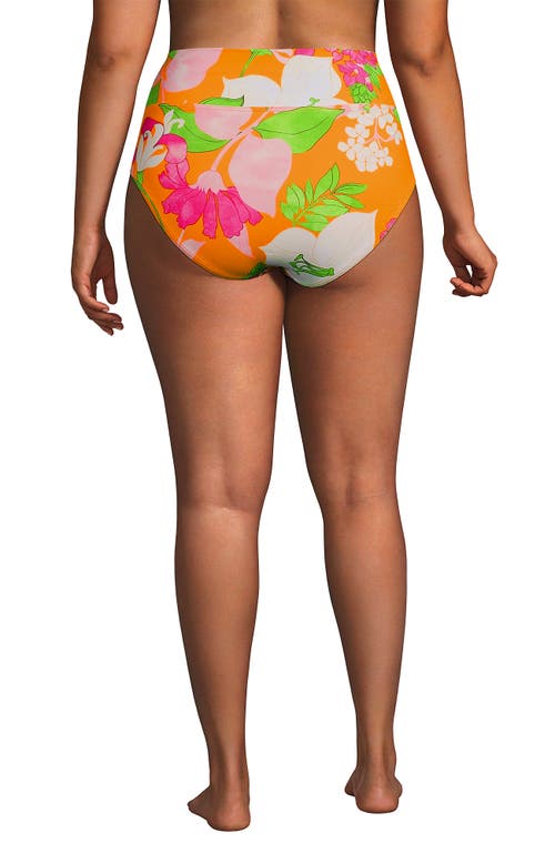 LANDS' END LANDS' END CHLORINE RESISTANT PINCHLESS HIGH WAISTED BIKINI BOTTOMS