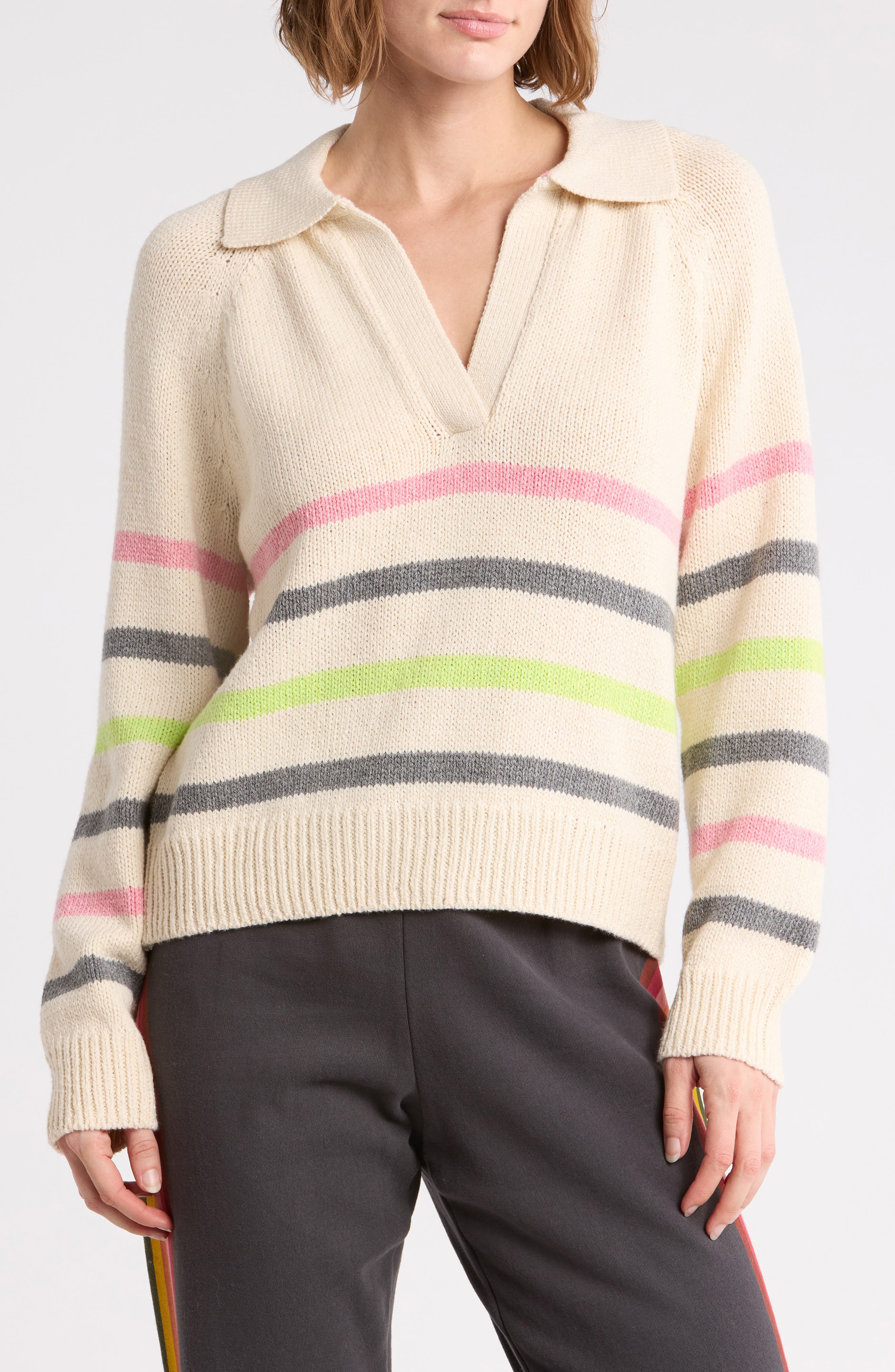 Berkeley Striped Sweater Polo