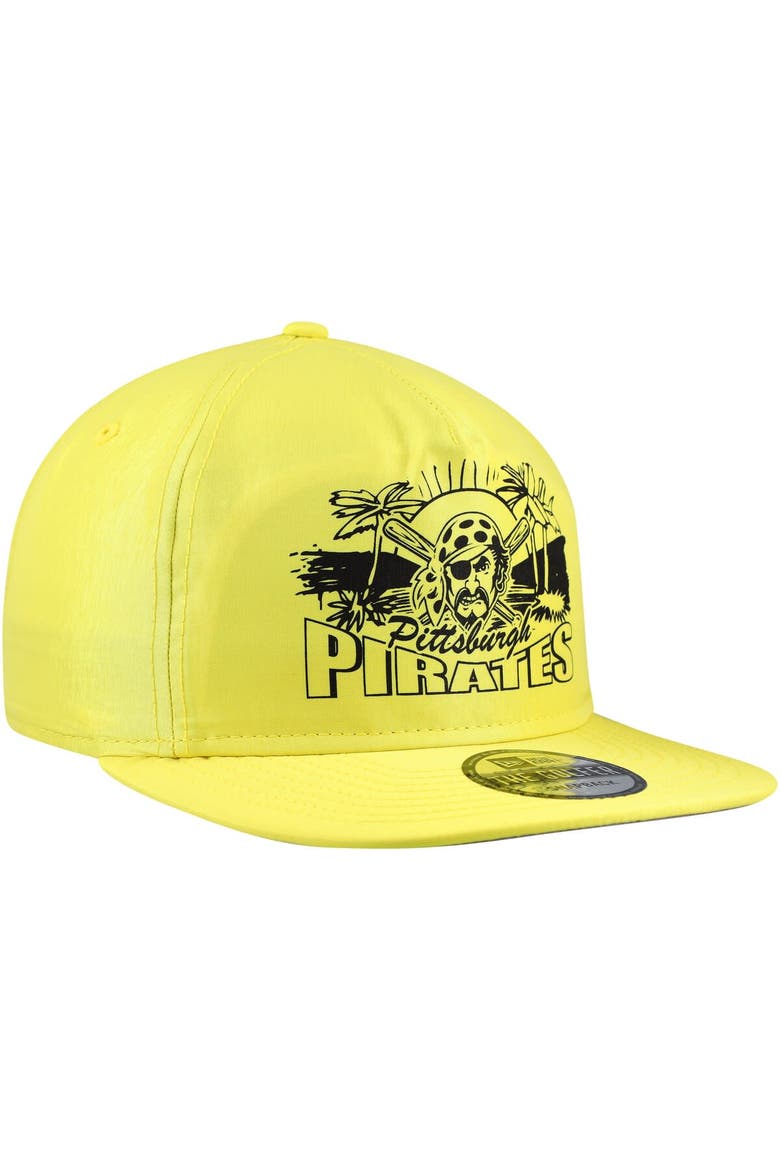 Men's New Era Yellow Pittsburgh Pirates Neon Golfer Snapback Hat, Alternate, color, Yellow