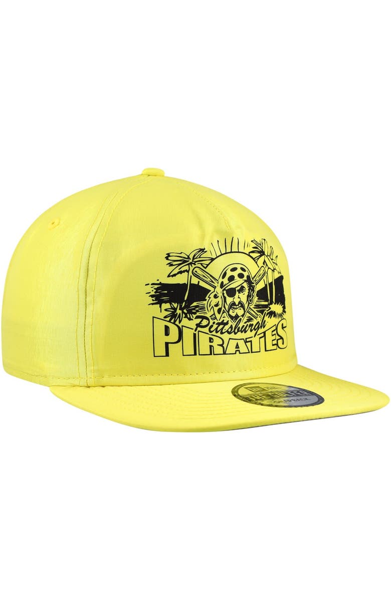 New Era Men's New Era Yellow Pittsburgh Pirates Neon Golfer Snapback Hat, Alternate, color, Yellow