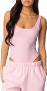 EDIKTED Lakely Rib Tank Bodysuit