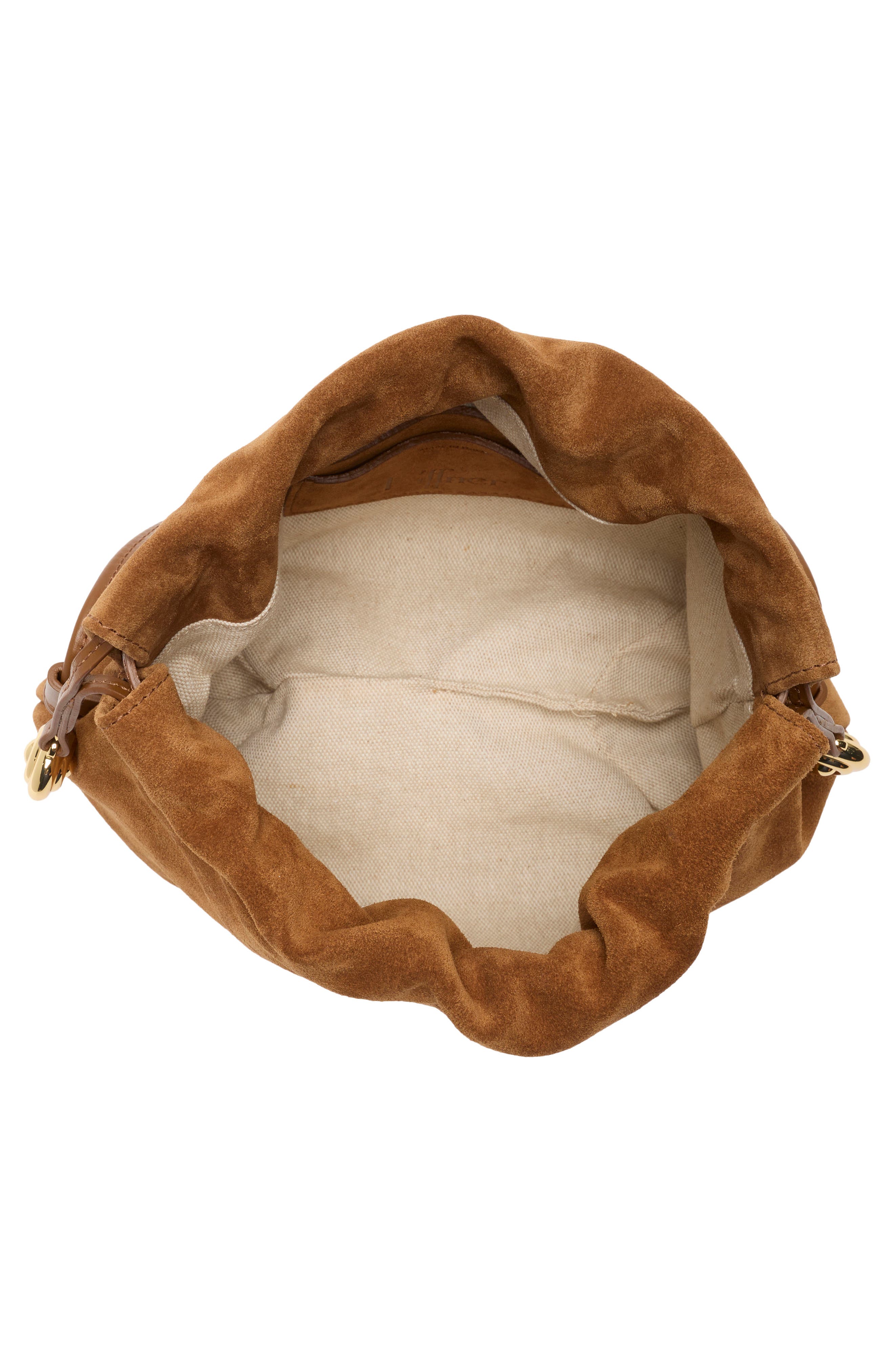 LIFFNER Charm Suede Bucket Bag, Alternate, color, Saddle Brown
