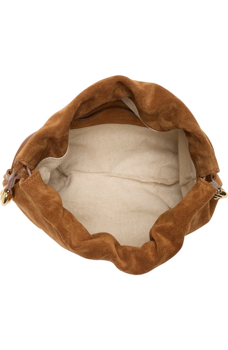 LIFFNER Charm Suede Bucket Bag, Alternate, color, Saddle Brown