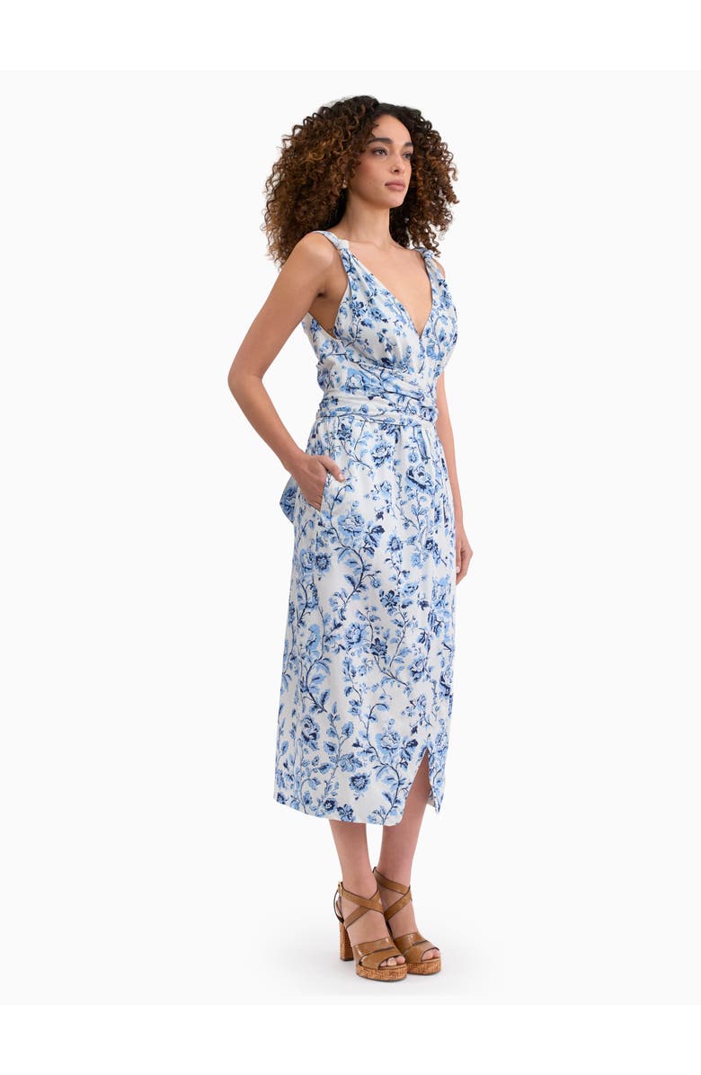 Rebecca Taylor Emelia Printed Dress, Alternate, color, Alaskan Blue Multi