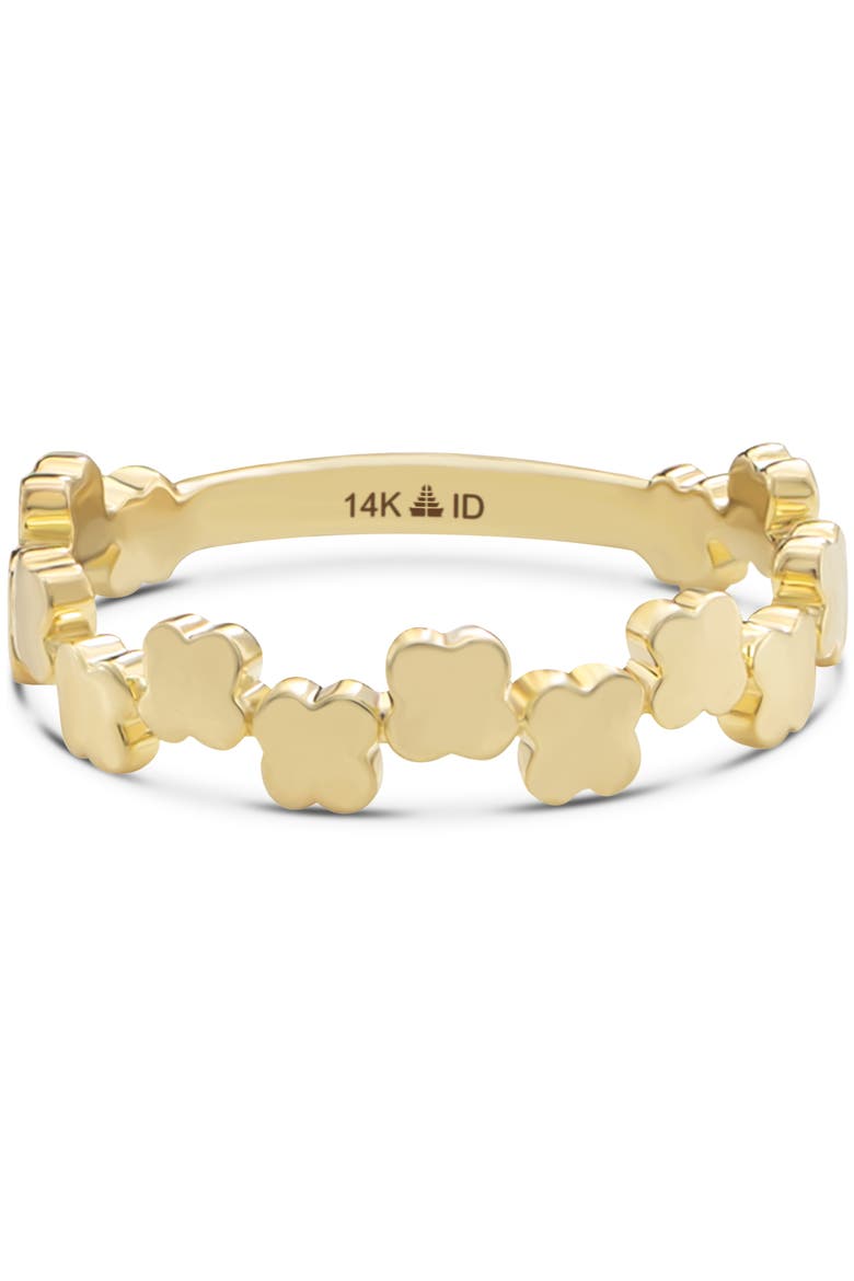 Clover Ring in 14K Gold, 4mm, Main, color, Yellow Gold