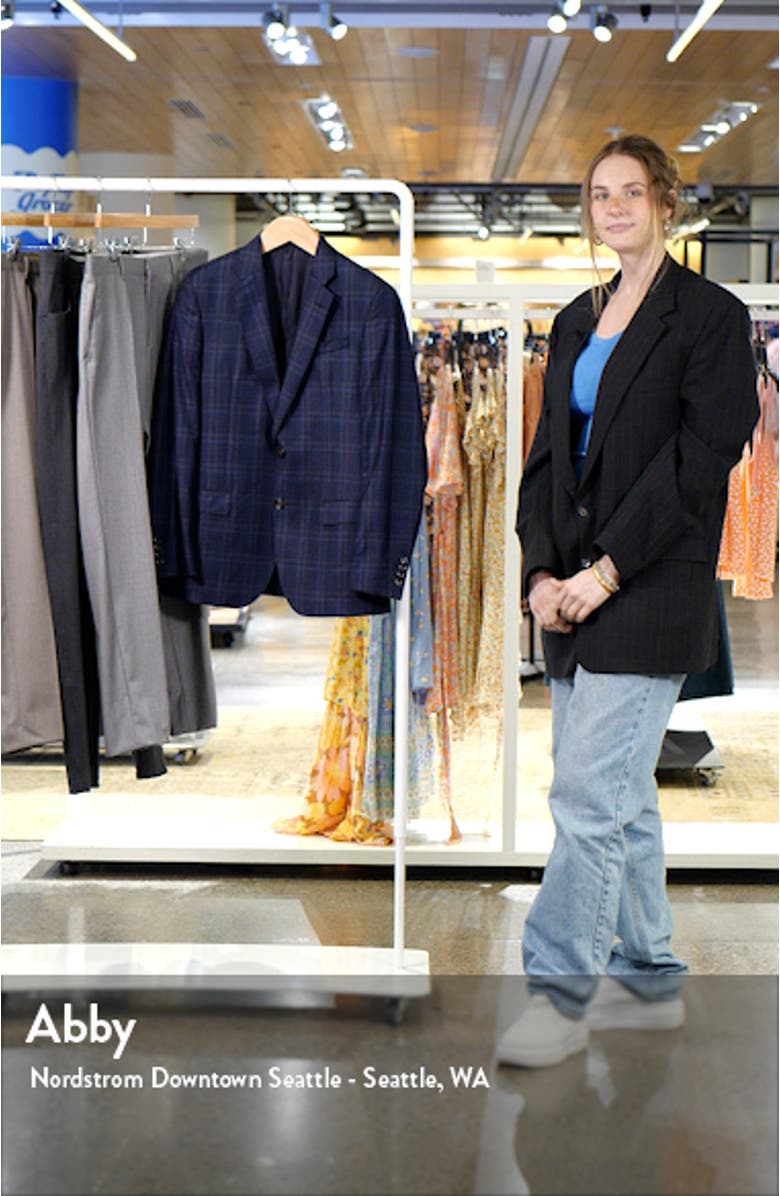 Plaid Virgin Wool Blazer, sales video thumbnail