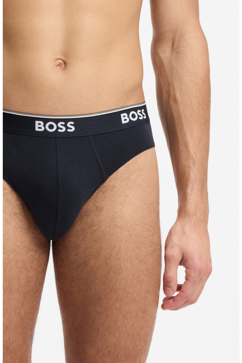 Assorted 3-Pack Power Stretch Cotton Briefs, Alternate, color, OPEN BLUE