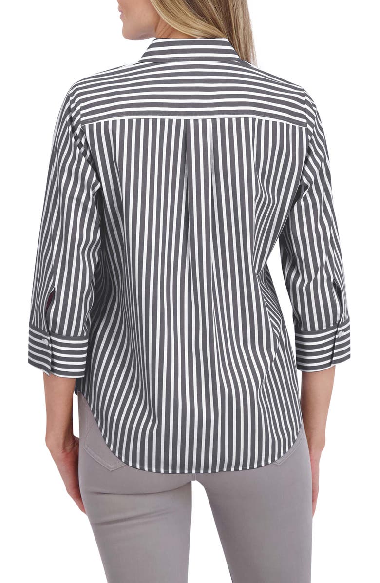 Foxcroft Charlie Stripe Button-Up Shirt, Alternate, color, 