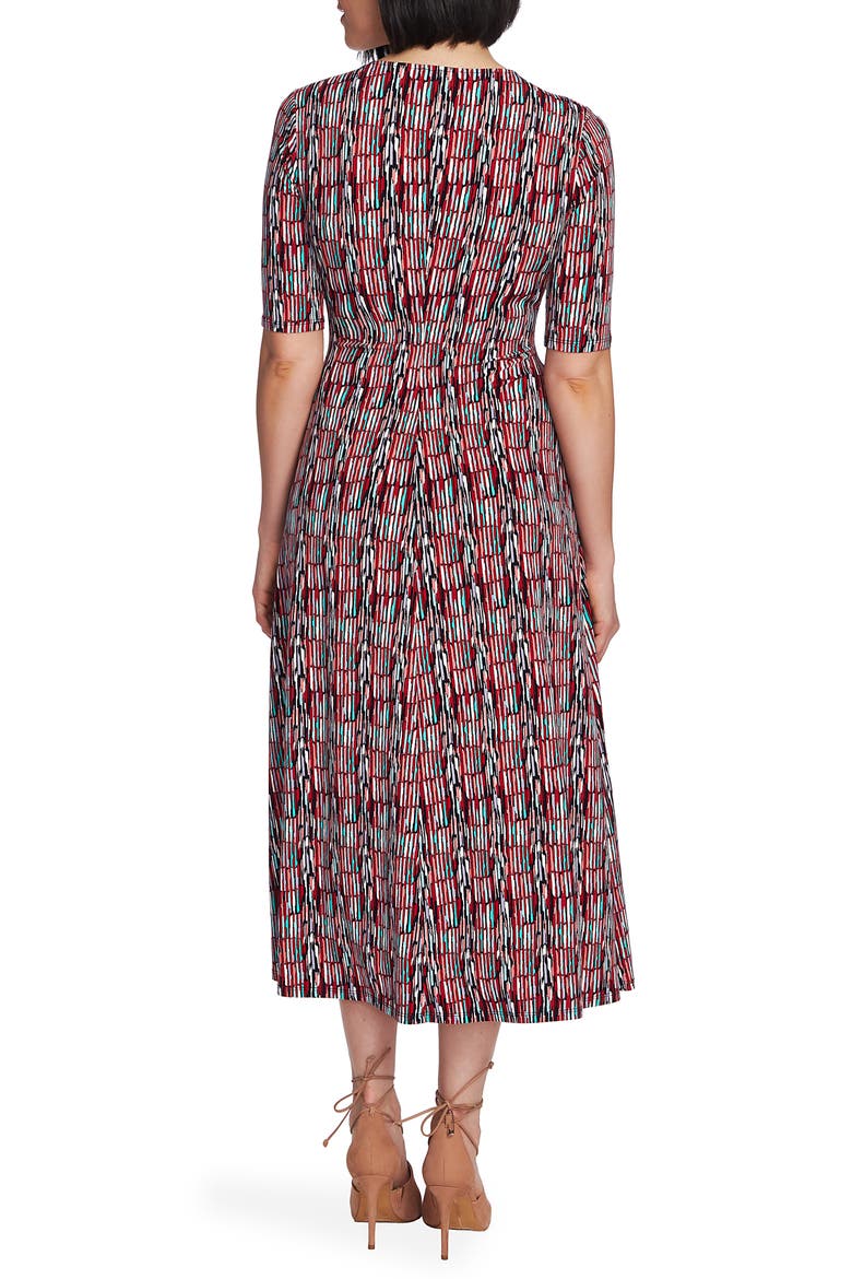 Sahara Sunrise Faux Wrap Dress, Alternate, color, EVENING NAVY
